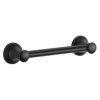 DELTA BathSafety 12" Transitional Decorative Grab Bar — Matte Black