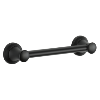 DELTA BathSafety 12" Transitional Decorative Grab Bar — Matte Black