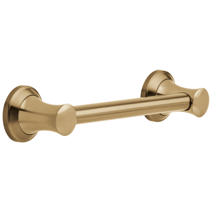 DELTA BathSafety 12" Transitional Decorative ADA Grab Bar — Champagne Bronze