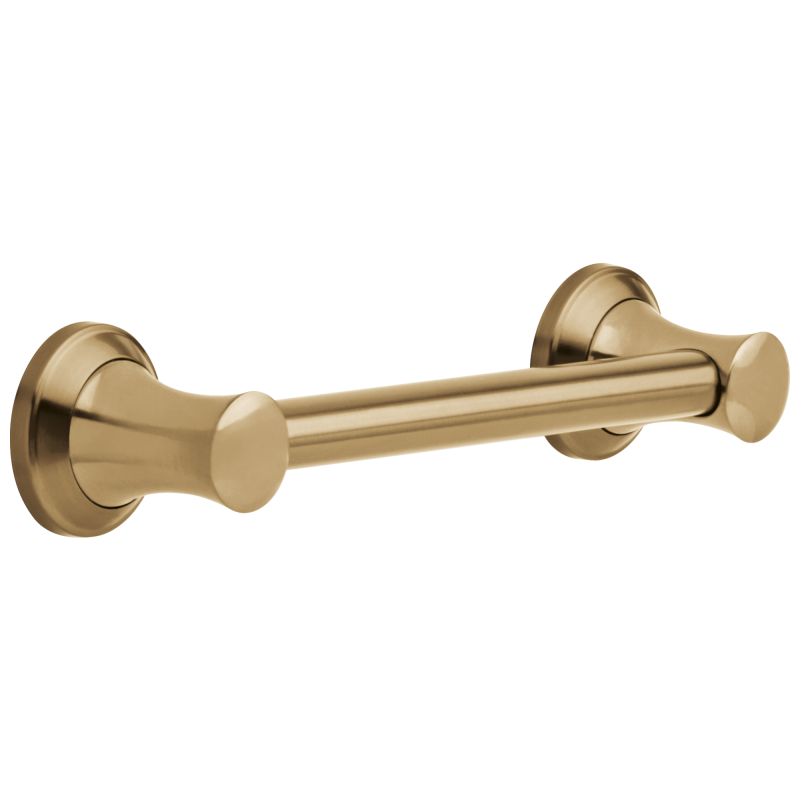 DELTA BathSafety 12" Transitional Decorative ADA Grab Bar — Champagne Bronze