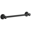 DELTA BathSafety 18" Transitional Decorative Grab Bar — Matte Black