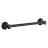 DELTA BathSafety 18" Transitional Decorative Grab Bar — Matte Black