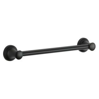 DELTA BathSafety 18" Transitional Decorative Grab Bar — Matte Black
