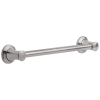 DELTA BathSafety 18" Transitional Decorative ADA Grab Bar — Stainless