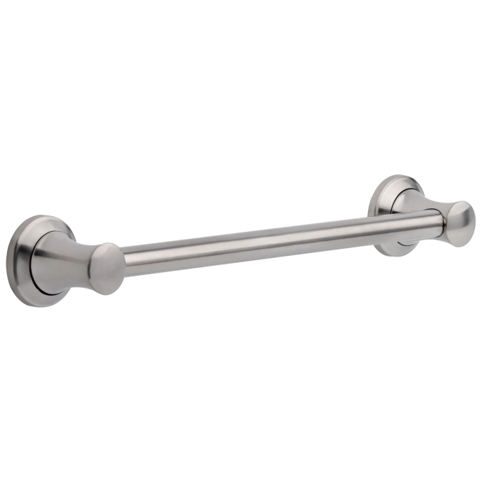 DELTA BathSafety 18" Transitional Decorative ADA Grab Bar — Stainless