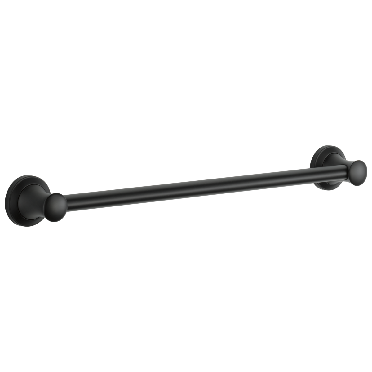 DELTA BathSafety 24" Transitional Decorative Grab Bar — Matte Black