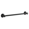 DELTA BathSafety 24" Transitional Decorative Grab Bar — Matte Black