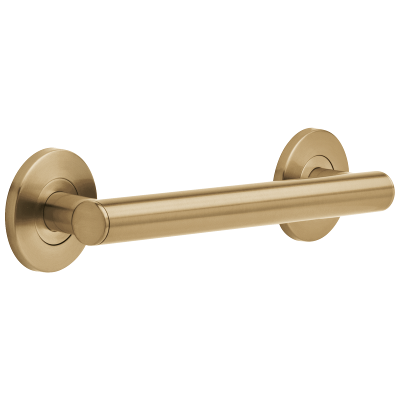DELTA BathSafety 12" Contemporary Decorative ADA Grab Bar — Champagne Bronze