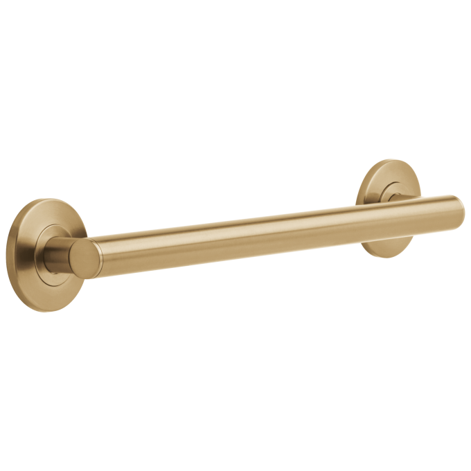 DELTA BathSafety 18" Contemporary Decorative ADA Grab Bar — Champagne Bronze