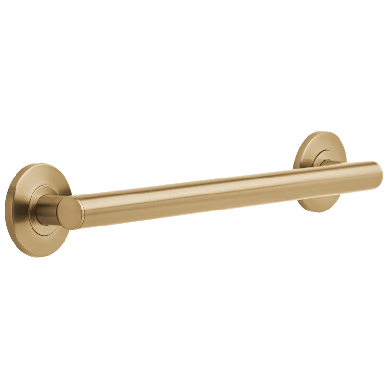 DELTA BathSafety 18" Contemporary Decorative ADA Grab Bar — Champagne Bronze