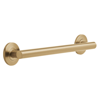 DELTA BathSafety 18" Contemporary Decorative ADA Grab Bar — Champagne Bronze