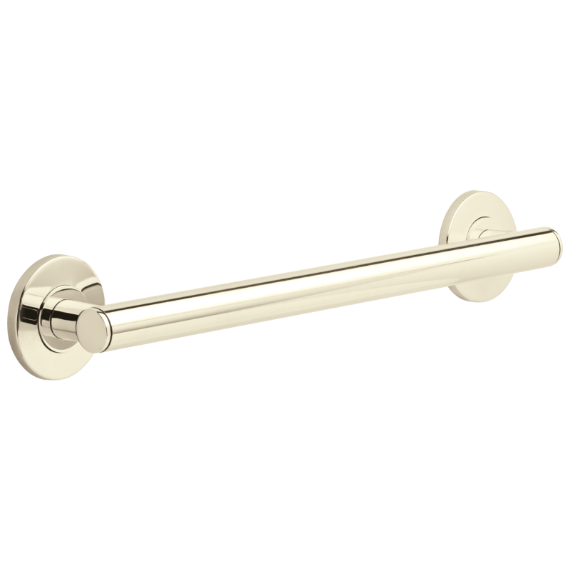 DELTA BathSafety 18" Contemporary Decorative ADA Grab Bar — Polished Nickel