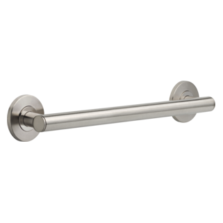 DELTA BathSafety 18" Contemporary Decorative ADA Grab Bar — Stainless