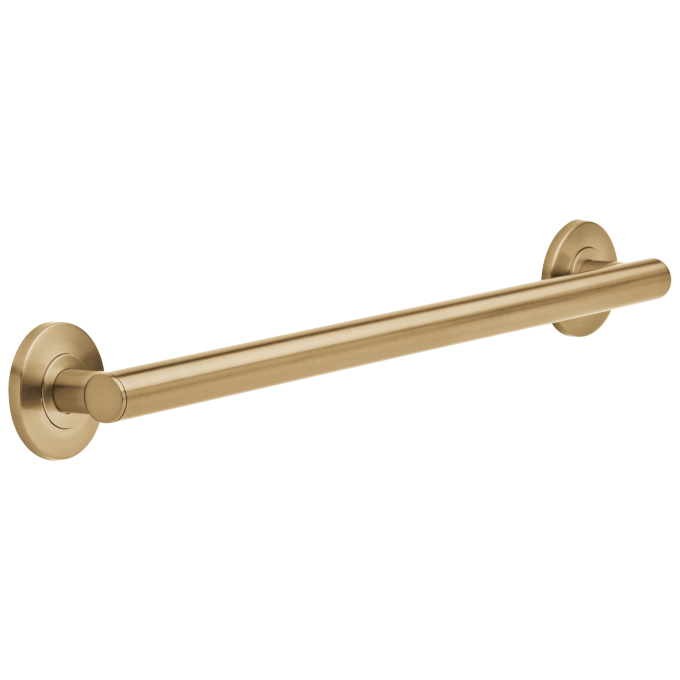 DELTA BathSafety 24" Contemporary Decorative ADA Grab Bar — Champagne Bronze