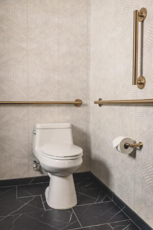 DELTA BathSafety 24" Contemporary Decorative ADA Grab Bar — Champagne Bronze