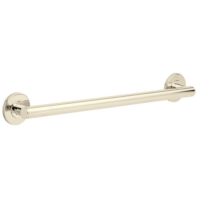 DELTA BathSafety 24" Contemporary Decorative ADA Grab Bar — Polished Nickel