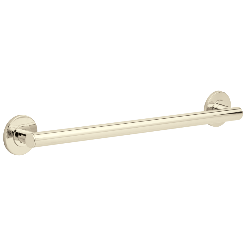 DELTA BathSafety 24" Contemporary Decorative ADA Grab Bar — Polished Nickel