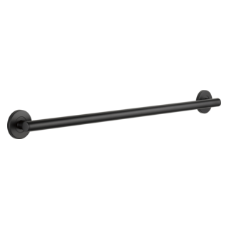DELTA BathSafety 36" Contemporary Decorative ADA Grab Bar — Matte Black