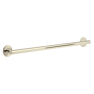 DELTA BathSafety 36" Contemporary Decorative ADA Grab Bar — Polished Nickel