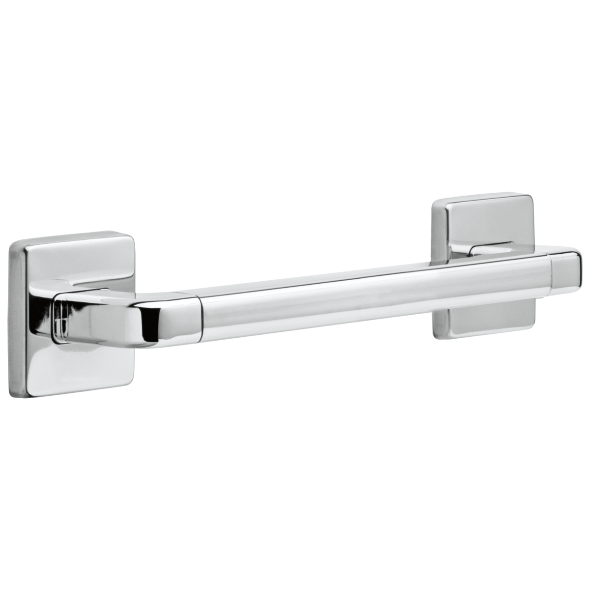 DELTA BathSafety 12" Angular Modern Decorative ADA Grab Bar — Chrome