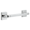 DELTA BathSafety 12" Angular Modern Decorative ADA Grab Bar — Chrome