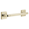 DELTA BathSafety 12" Angular Modern Decorative ADA Grab Bar — Polished Nickel
