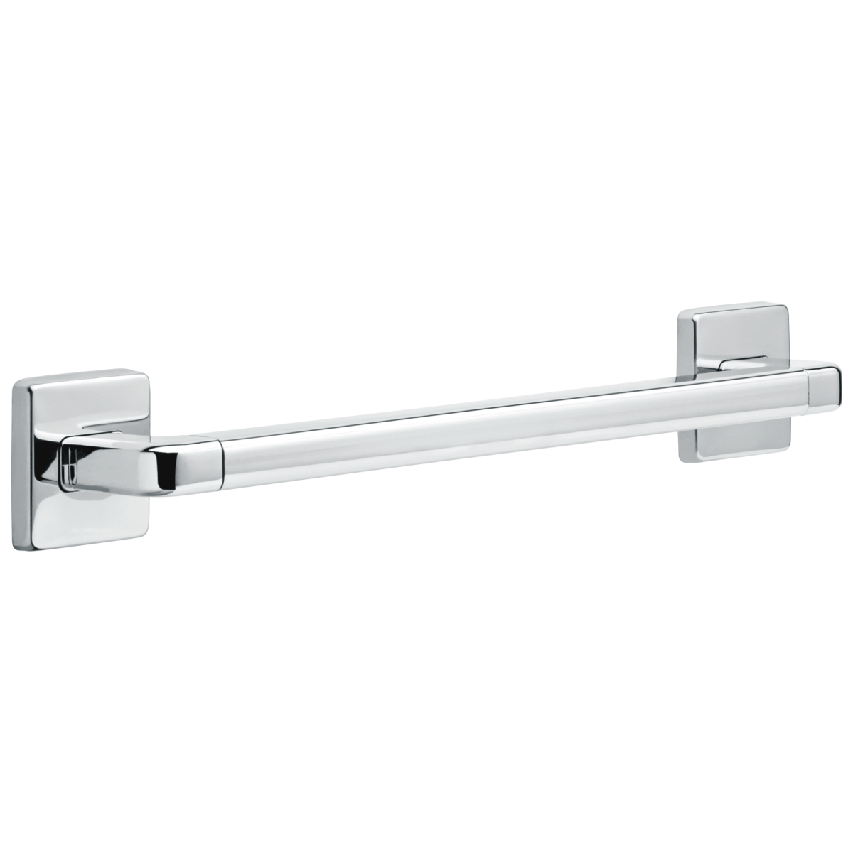 DELTA BathSafety 18" Angular Modern Decorative ADA Grab Bar — Chrome