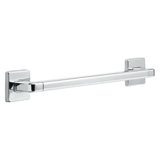 DELTA BathSafety 18" Angular Modern Decorative ADA Grab Bar — Chrome