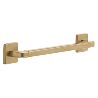 DELTA BathSafety 18" Angular Modern Decorative ADA Grab Bar — Champagne Bronze