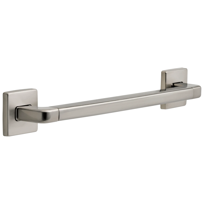 DELTA BathSafety 18" Angular Modern Decorative ADA Grab Bar — Stainless