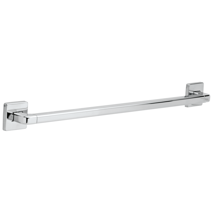 DELTA BathSafety 24" Angular Modern Decorative ADA Grab Bar — Chrome