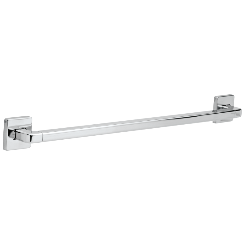 DELTA BathSafety 24" Angular Modern Decorative ADA Grab Bar — Chrome