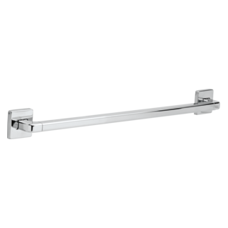DELTA BathSafety 24" Angular Modern Decorative ADA Grab Bar — Chrome