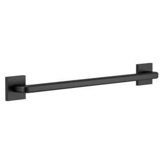 DELTA BathSafety Angular Modern Decorative ADA Grab Bar - 24" — Matte Black