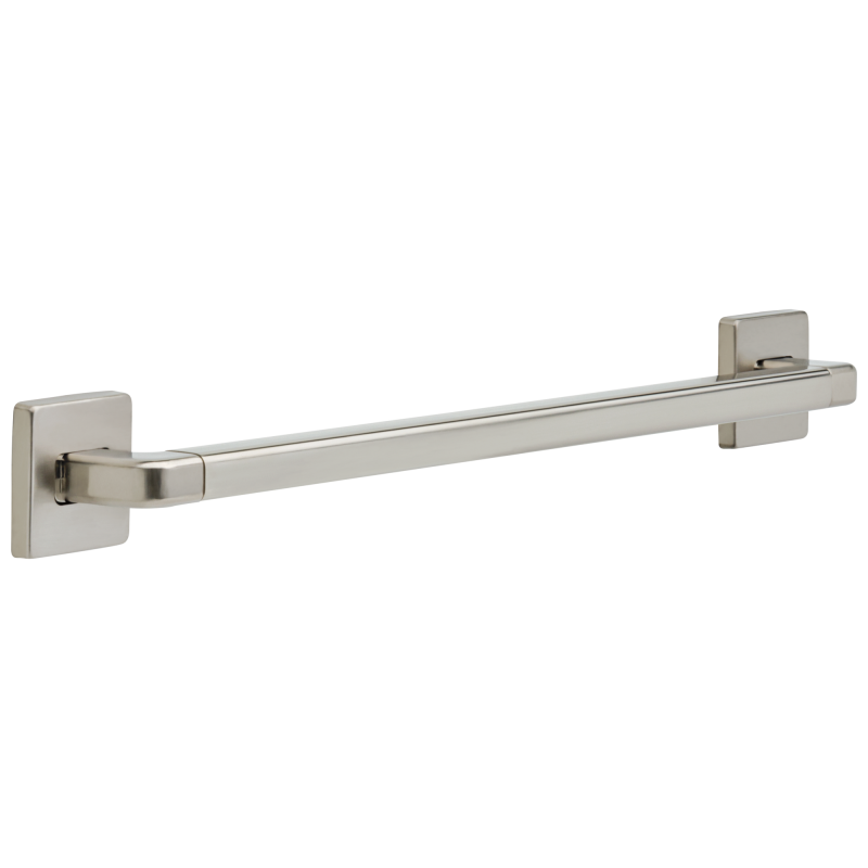 DELTA BathSafety 24" Angular Modern Decorative ADA Grab Bar — Stainless