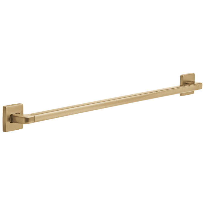 DELTA BathSafety 36" Angular Modern Decorative ADA Grab Bar — Champagne Bronze