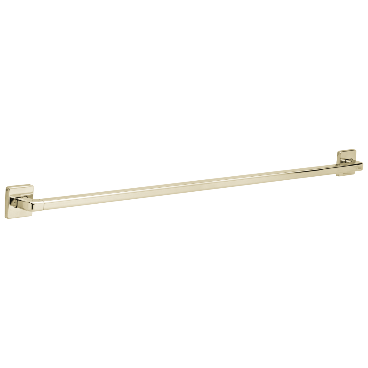 DELTA BathSafety Angular Modern Decorative ADA Grab Bar — Polished Nickel