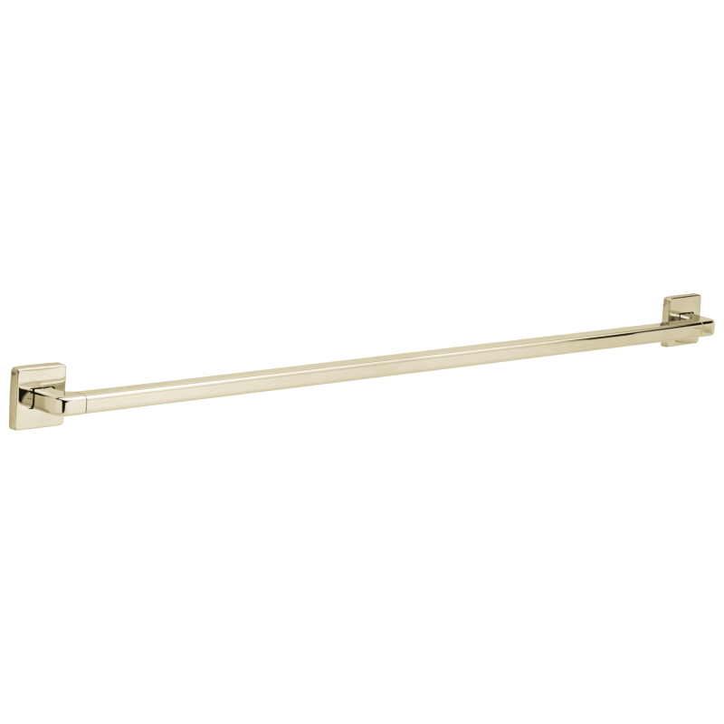 DELTA BathSafety Angular Modern Decorative ADA Grab Bar — Polished Nickel