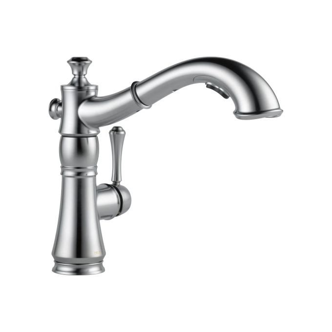 DELTA Cassidy Single Handle Pull-Out Kitchen Faucet — Arctic Stainless