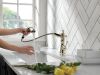 DELTA Cassidy Single Handle Pull-Out Kitchen Faucet — Polished Nickel