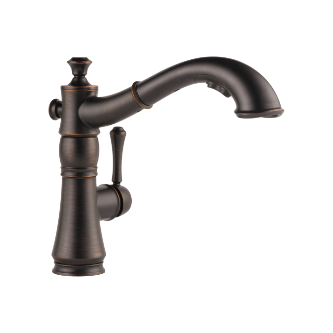 DELTA Cassidy Single Handle Pull-Out Kitchen Faucet — Venetian Bronze