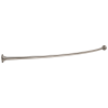DELTA 1" x 5' Shower Curtain Rod with Brackets (6" Bow) — Chrome