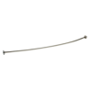 DELTA 1" x 6' Curved Shower Rod with Brackets, 6" Bow — Chrome