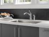 DELTA Linden Single Handle Kitchen Faucet with Spray — Chrome