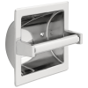 DELTA Brass Recessed Paper Holder with Brass Roller — Chrome