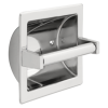 DELTA Brass Recessed Paper Holder with Brass Roller — Chrome