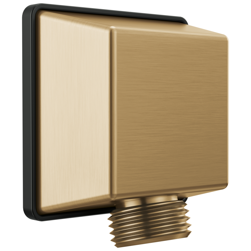 DELTA Universal Showering Components Square Wall Elbow for Hand Shower — Lumicoat® Champagne Bronze