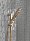 DELTA Universal Showering Components H2OKINETIC Hand Shower 1.75 GPM w/Slide Bar 4S — Lumicoat® Champagne Bronze