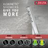 DELTA Universal Showering Components H2OKINETIC Hand Shower 1.75 GPM w/Slide Bar 4S — Lumicoat® Chrome