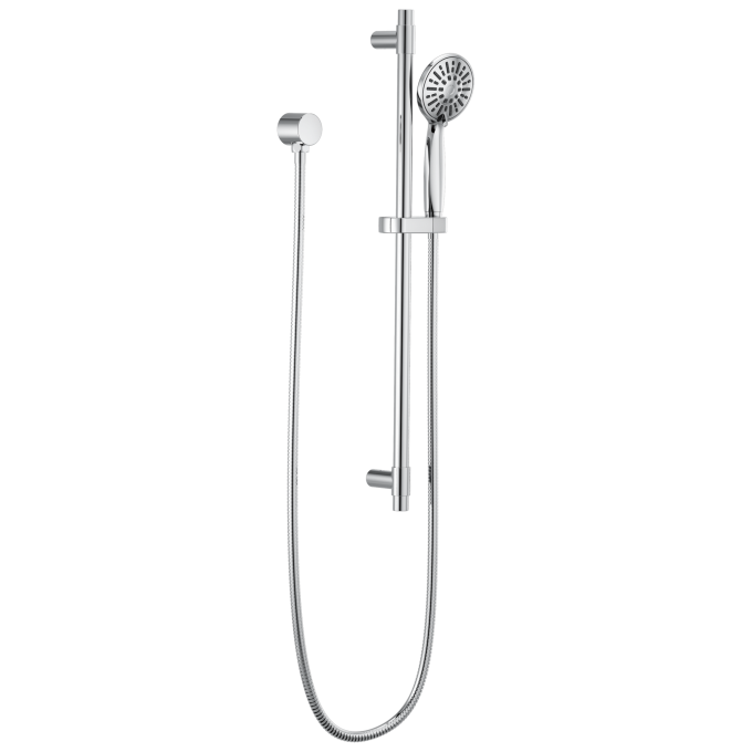 DELTA Universal Showering Components Hand Shower 1.75 GPM w/Slide Bar 4S — Chrome